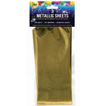 Metallic Sheets - 18X 30 Gold