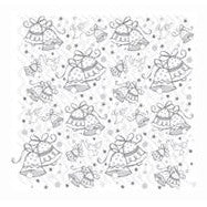 Metallic Wedding Bells Gift Wrap 30" x 5ft