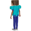 Minecraft Steve Costume for Kids, Official Minecraft Costume Pop Out Outfit with Headpiece, Child Size Large 10-12