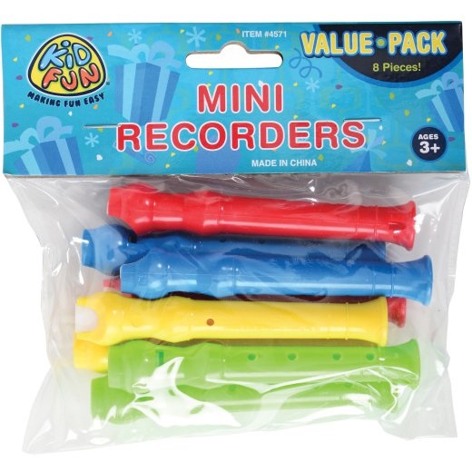 Mini Recorders, Set of 8
