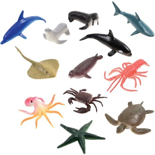 Mini Sea Animals, Set of 12