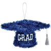 Mini Tinsel Graduation Cap - Blue