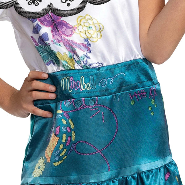 Mirabel Costume for Girls, Official Encanto Mirabel Dress Outfit for Kids, Child Size