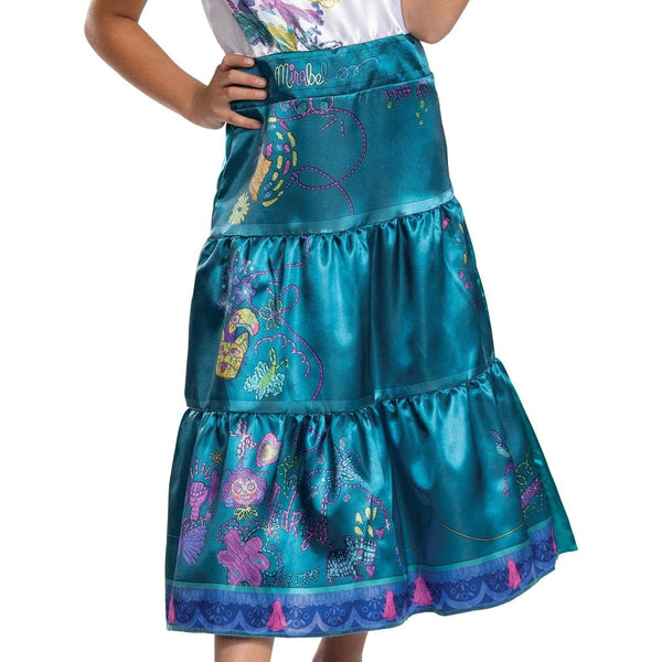 Mirabel Costume for Girls, Official Encanto Mirabel Dress Outfit for Kids, Child Size