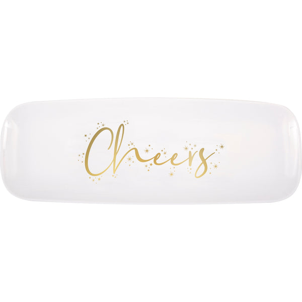 Modern Christmas Cheers Serving Tray