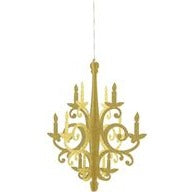 Modern Christmas Gold Foil Chandelier