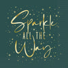 Modern Christmas Sparkle All The Way Lunch Napkin
