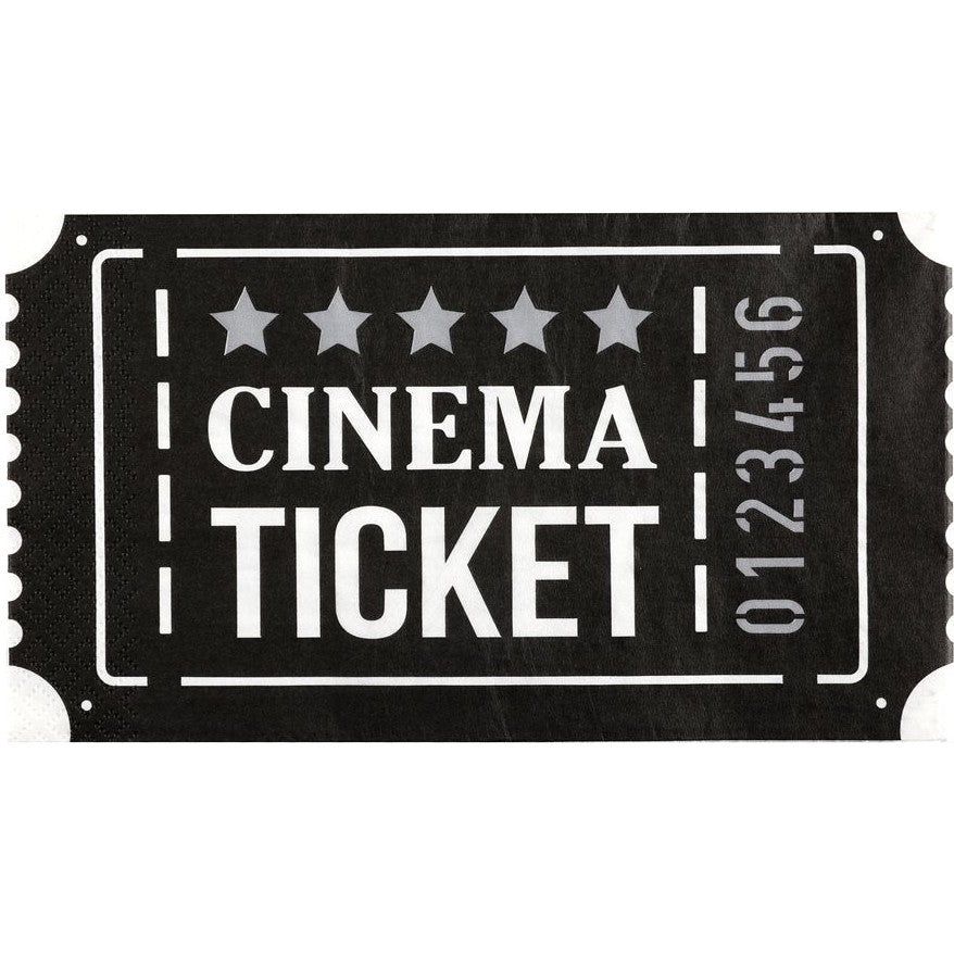 Movie Ticket napkins, Set of 20