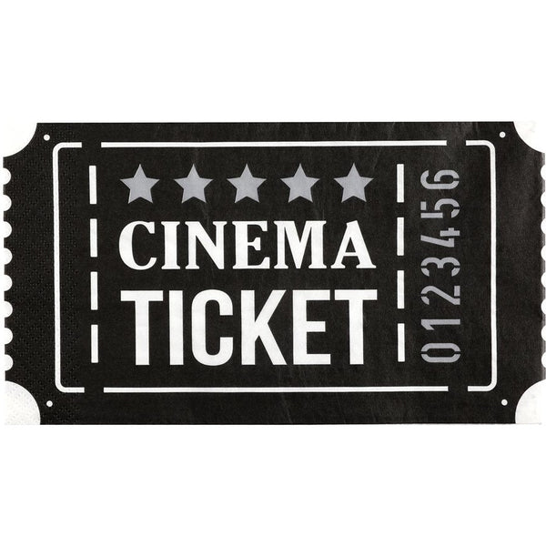 Movie Ticket napkins, Set of 20