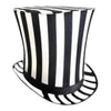 NEW: Adult Black And White Striped Huge Hat