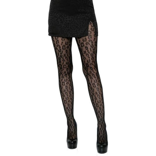 NEW: Cheetah Black Print Stockings