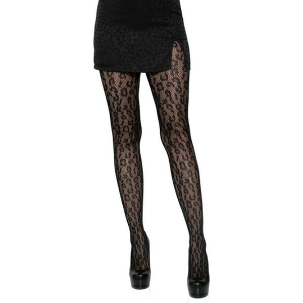 NEW: Cheetah Black Print Stockings