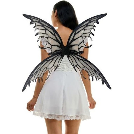 NEW: Distressed Black Butterfly Wings