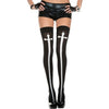 NEW: White Cross Thigh Highs
