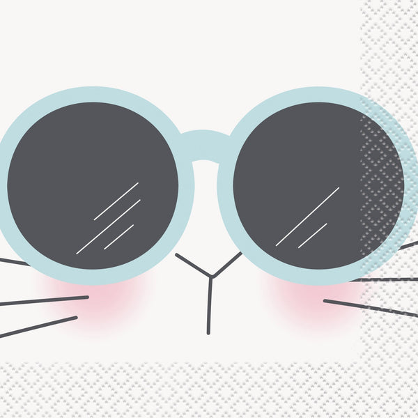Napkins - Beverage, Cool Bunny
