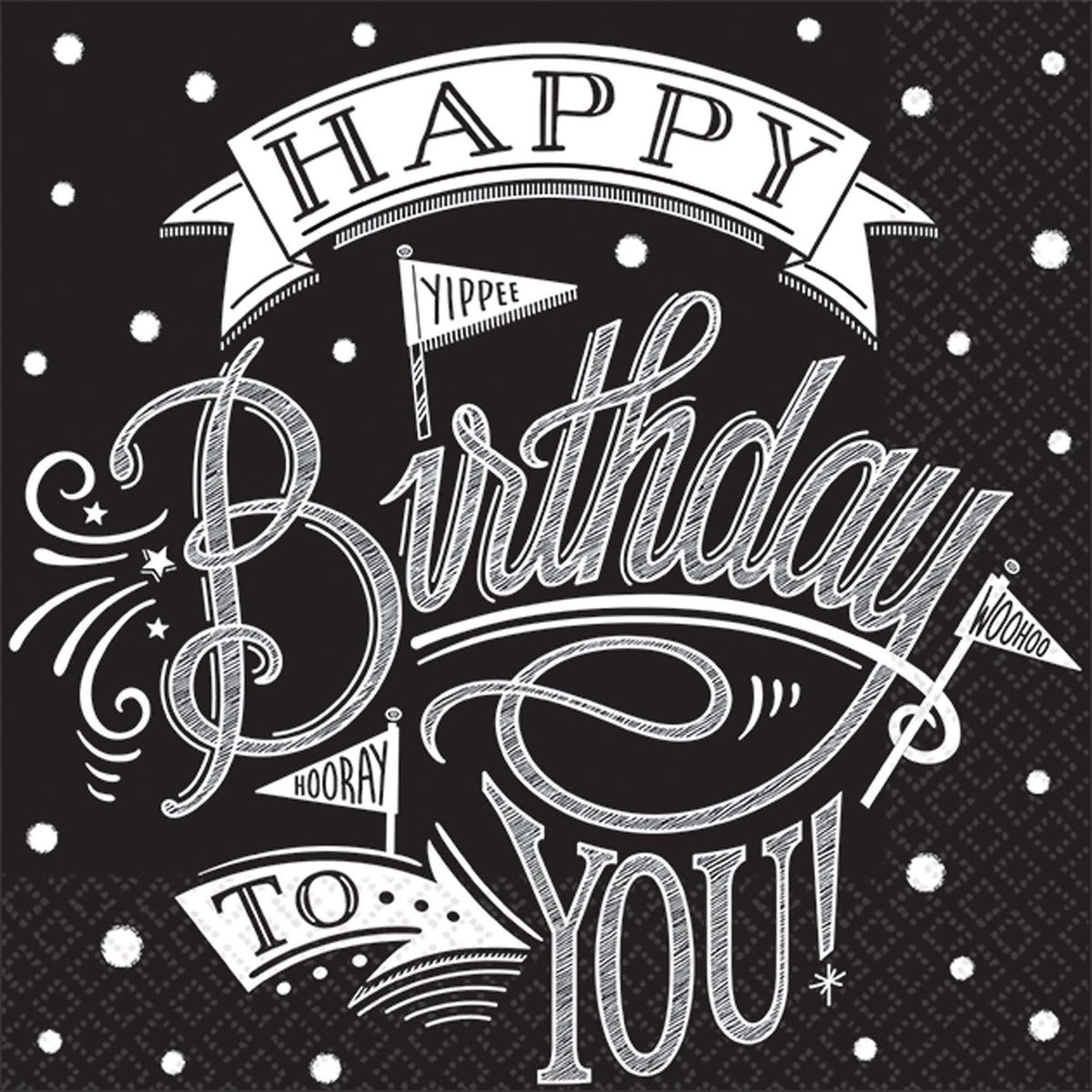 Beverage Napkin - Hooray Its/Bday