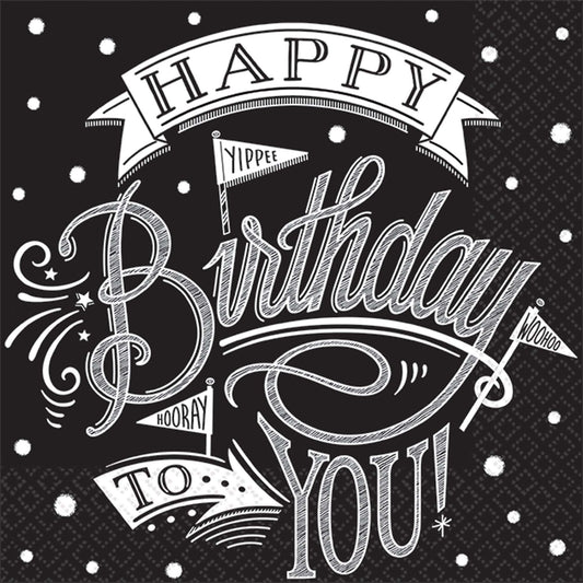 Beverage Napkin - Hooray Its/Bday