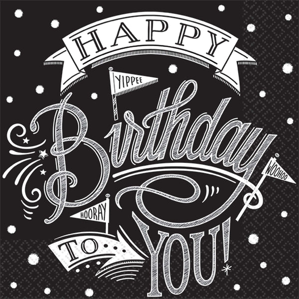 Beverage Napkin - Hooray Its/Bday