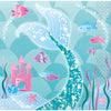 Napkins - Beverage, Mermaid, 16 Count