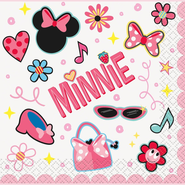 Napkins - Beverage, Minnie Mouse 16 Count