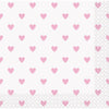 Napkins - Beverage, Pink Hearts, Baby Shower, 16 Count