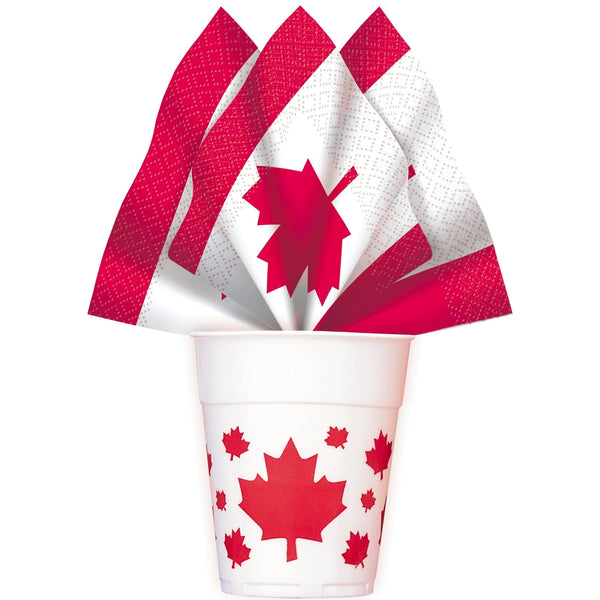 Napkins - Lunch, Canada Day Leaf, 16 Count
