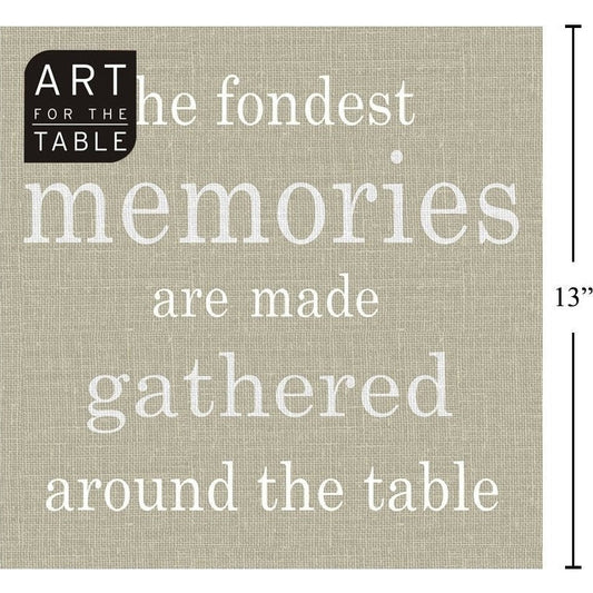 Lunch Napkin - Countg Memories Grey