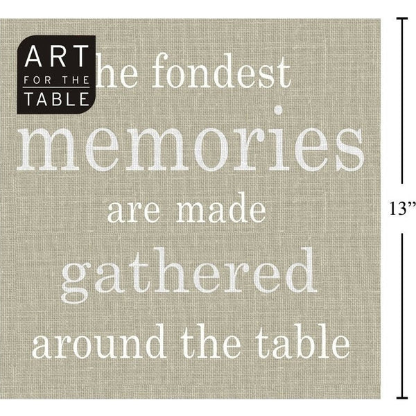 Lunch Napkin - Countg Memories Grey