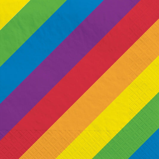 Napkins - Lunch, Rainbow, 6.5", 16 Count