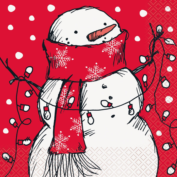 Napkins - Lunch, Snowman