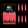 Neon Glo 4" Glow Sticks with Lanyards - Red