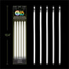 Neon Glo 8" Glow Sticks with Connectors - White 5 Pack