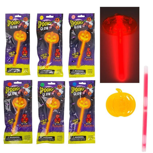 Neon Glo Pumpkin Glow Stick 8" - Assorted 1 per