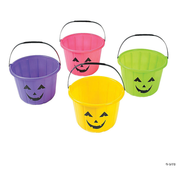 Neon Jack-O'-Lantern Trick or Treat Bucket