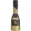 New Year's Mini Glitter Bottle Confetti Poppers, 4 Count.