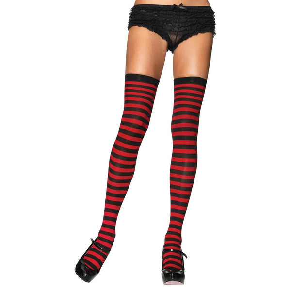 Nylon Striped Stockings