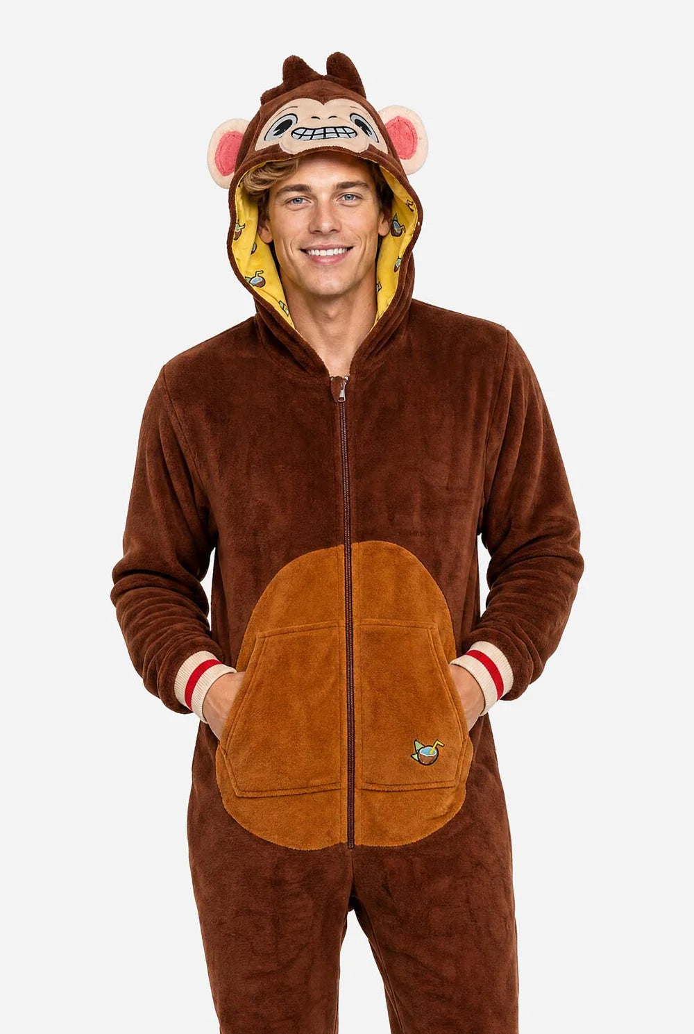 Adult Monkey Onesie, Size Large