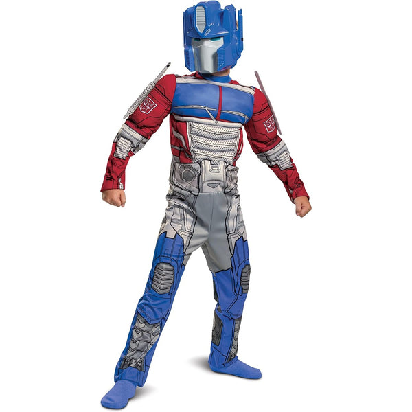 Optimus Prime Muscle Costume for Kids — Transformers Rise of the Beasts Costume & Mask