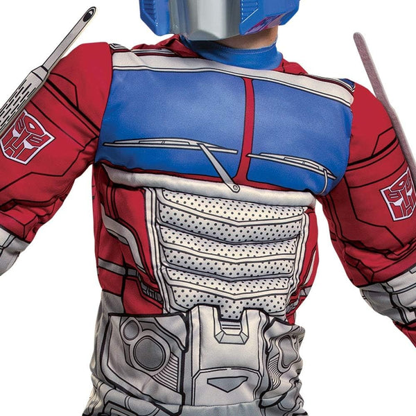 Optimus Prime Muscle Costume for Kids — Transformers Rise of the Beasts Costume & Mask