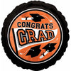 Orange Congrats Grad 18" Foil Balloon