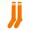 Orange Knee High Striped Socks