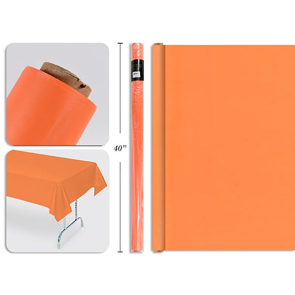 Orange Plastic Table Roll 40x100ft