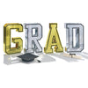 Oversized G-R-A-D Foil Centerpiece