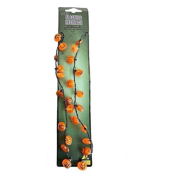 Party Gear Light-Up Pumpkin Necklace