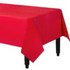 Party Pro Heavy Duty Plastic Table Cover Apple Red 54" x 108"