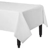 Party Pro Heavy Duty White Plastic Table Cover 54" x 108"