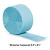 Pastel Blue Streamer 2.5"x81"
