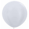 Pearl White 36" Latex Balloons 2/Bag