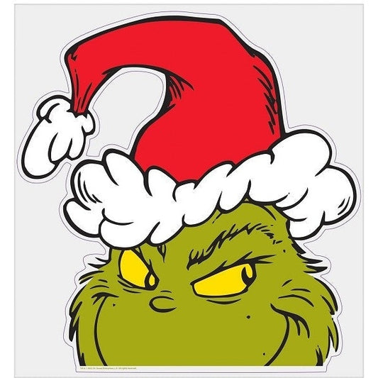 Peeping Grinch Window Cling