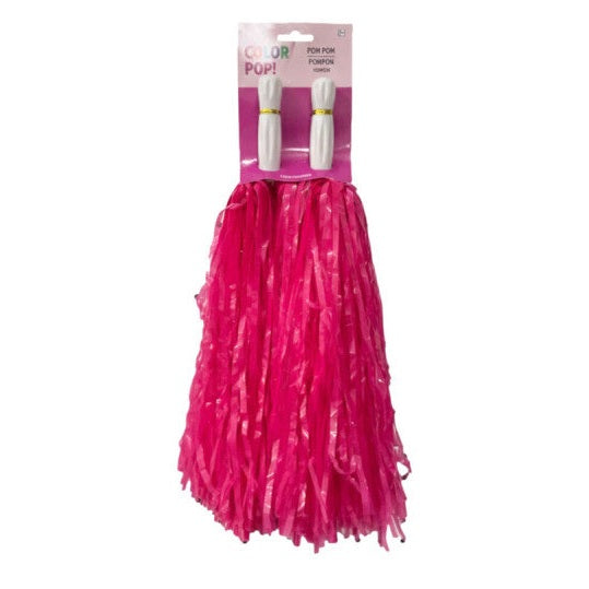 Pink Cheer Pom Poms, 2 Count